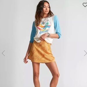 Billabong Snake Print Skirt sz 26 NWOT
